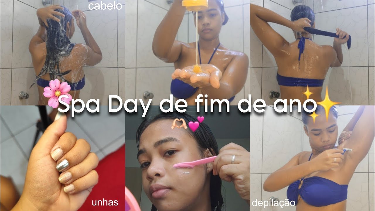SPA DAY de fim de ano✨(cabelo, depilação, unhas)