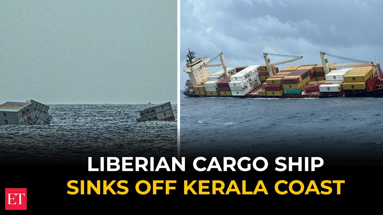 Liberian cargo ship MSC ELSA 3 carrying hazardous material sinks off Kerala coast; All crew rescued
