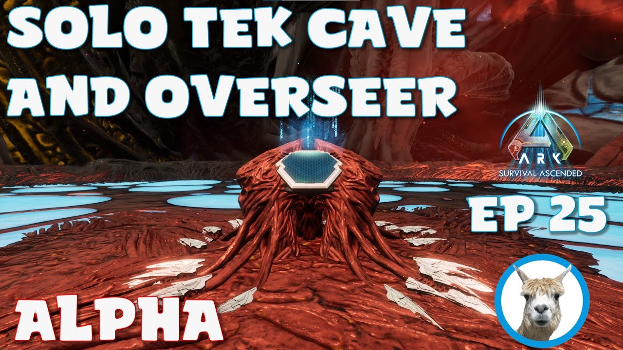 Solo Alpha Tek Cave and Overseer - Official PVE - Ark Survival Ascended
