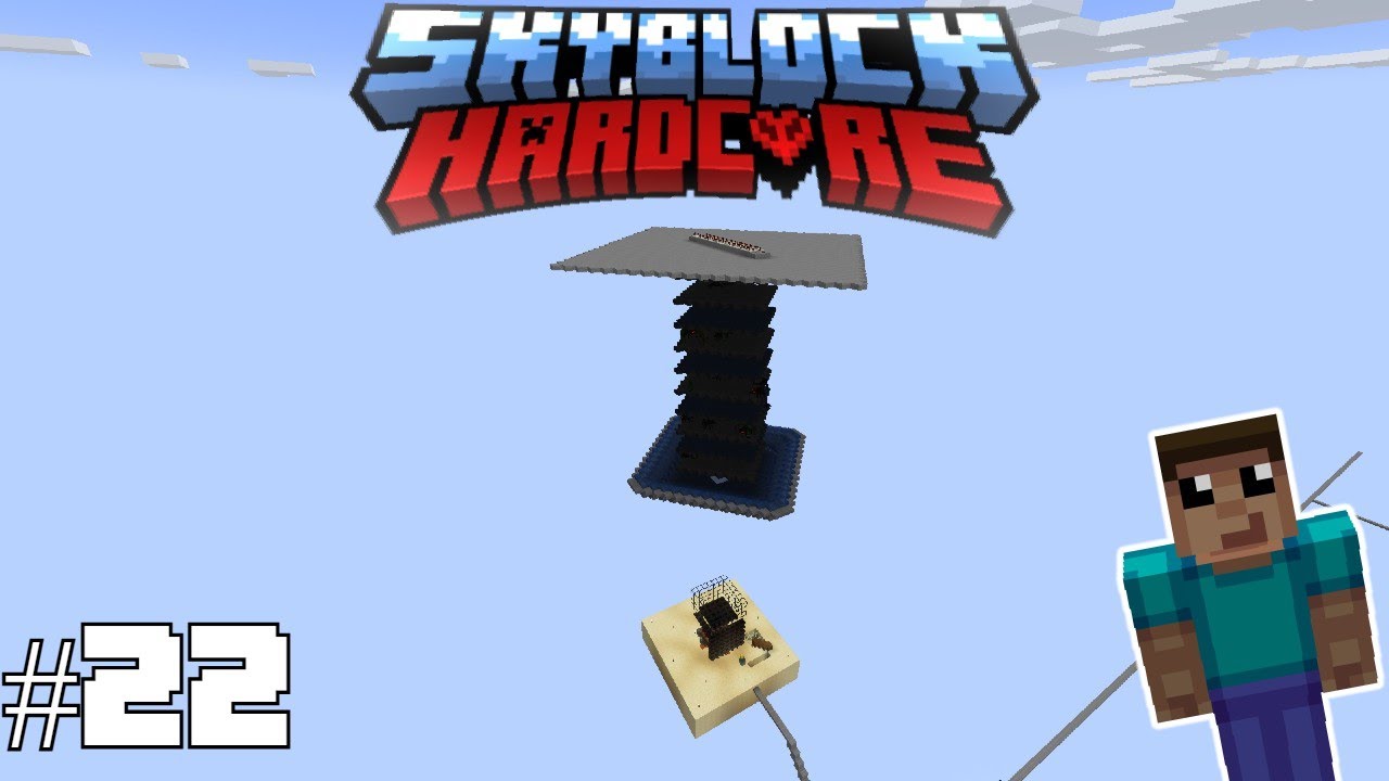 New & Improved Mob Farm - Minecraft Skyblock Hardcore Timelapse #22