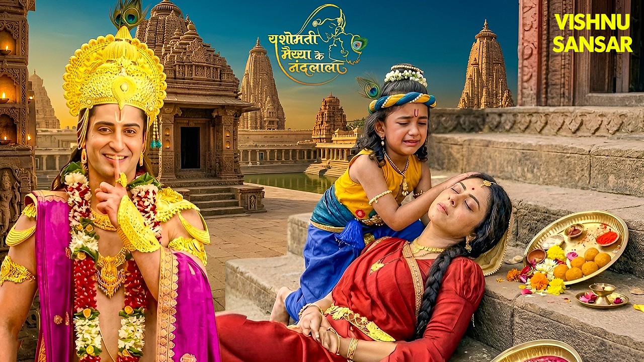 कान्हा के भीतर नारायण का रूप देखकर मां यशोदा हुए बेहोश | Yashomati Maiya Ke Nadalala| #littlekrishna