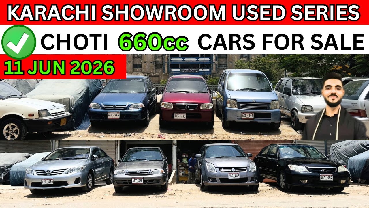Karachi Showroom Series | CHOTI 660cc cars for sale update 11 Jun 26  #cars  #sundaycarmarket 