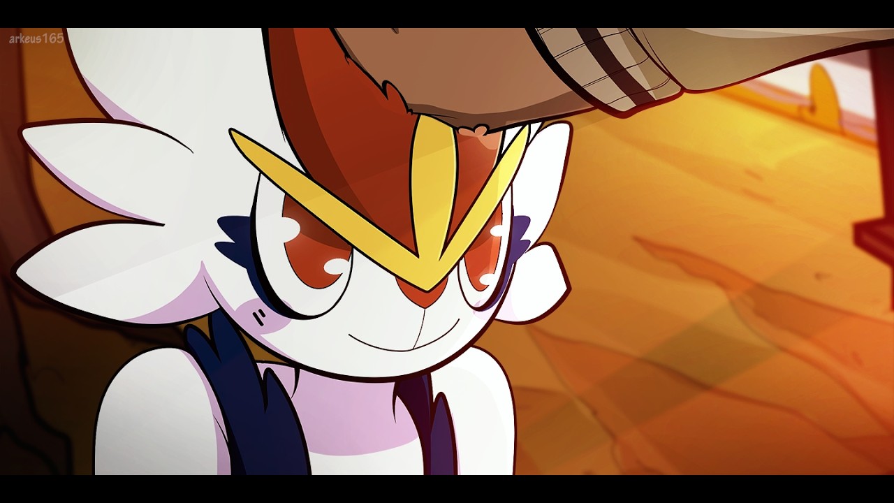 Pet the Cinderace