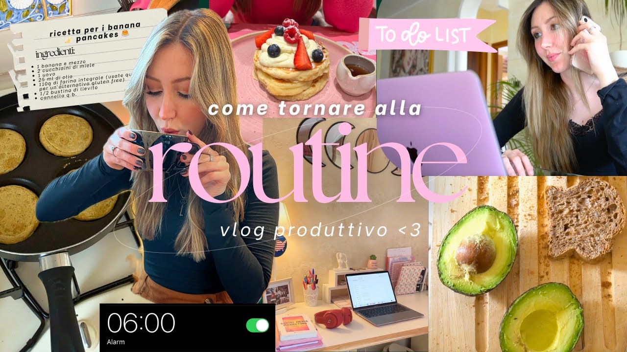 Come TORNARE alla ROUTINE dopo un periodo NO // VLOG PRODUTTIVO ☕️