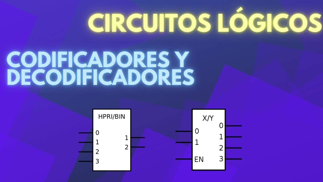 Aprende Circuitos Lógicos XV - Codificadores y Decodificadores