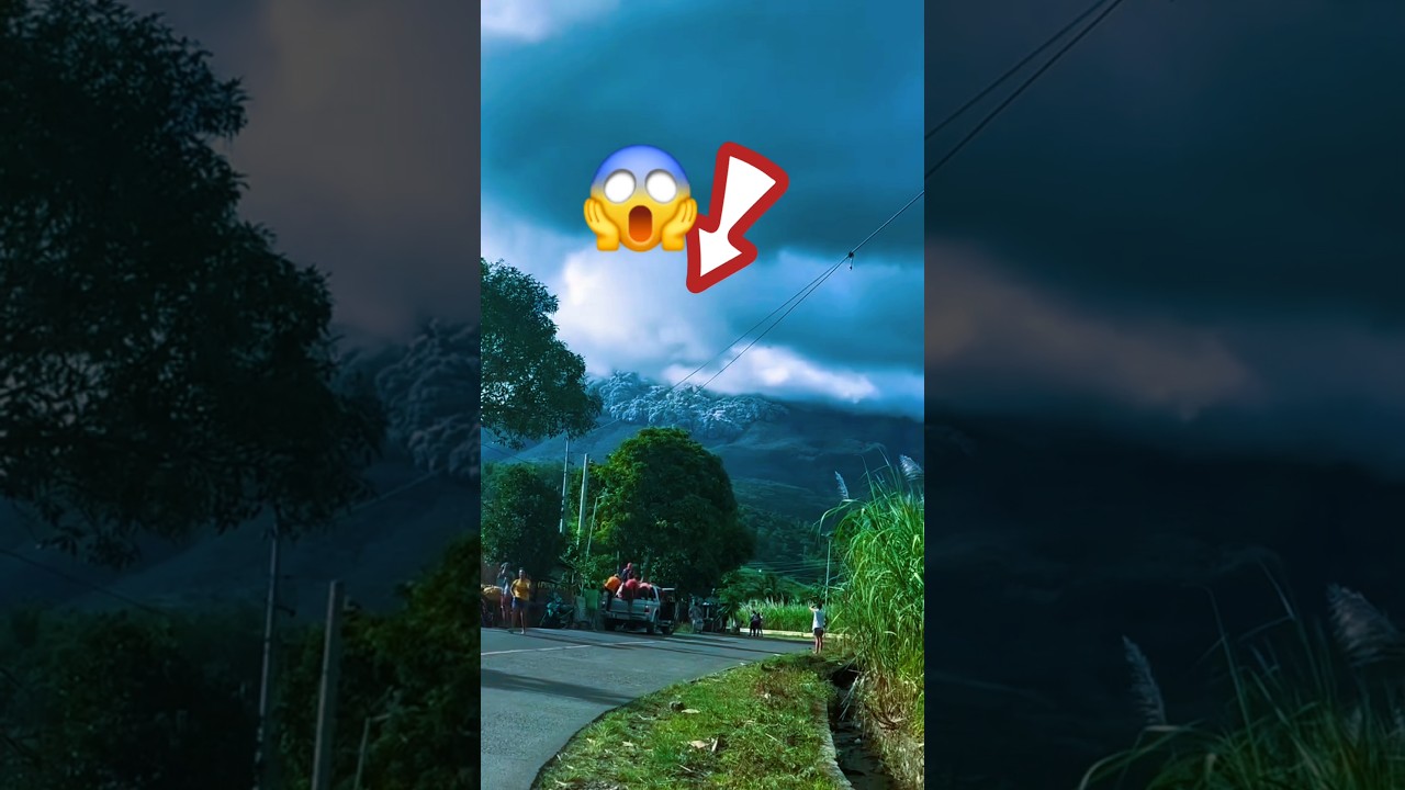 Mt. Kanlaon Eruption 😭😭😭 AshFall is Going Down😱 #kanlaoneruption #volcanoeruption #mtkanlaon