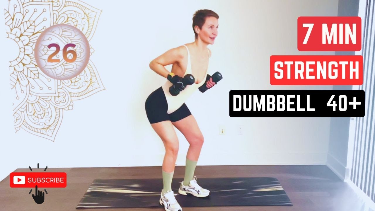 7-Minute Dumbbell Strength Workout for Women 40+ | Full-Body Fat Burn & Toning
