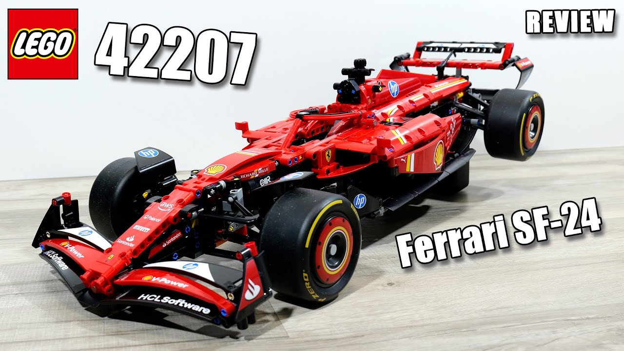 LEGO 42207 Review | LEGO 1:8 Ferrari SF-24 | Showcase 42207 | LEGO Technic 2025 | Fia F1 Car