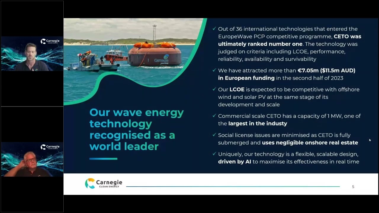 Carnegie Clean Energy Investor Webinar June 2024