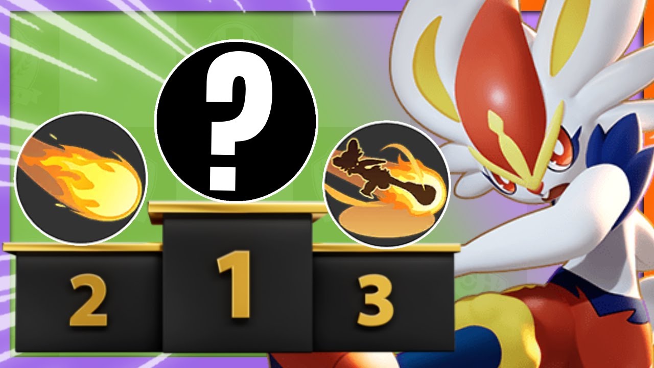 I Played every CINDERACE MOVESET and Ranked them from Best to Worst | Pokemon Unite