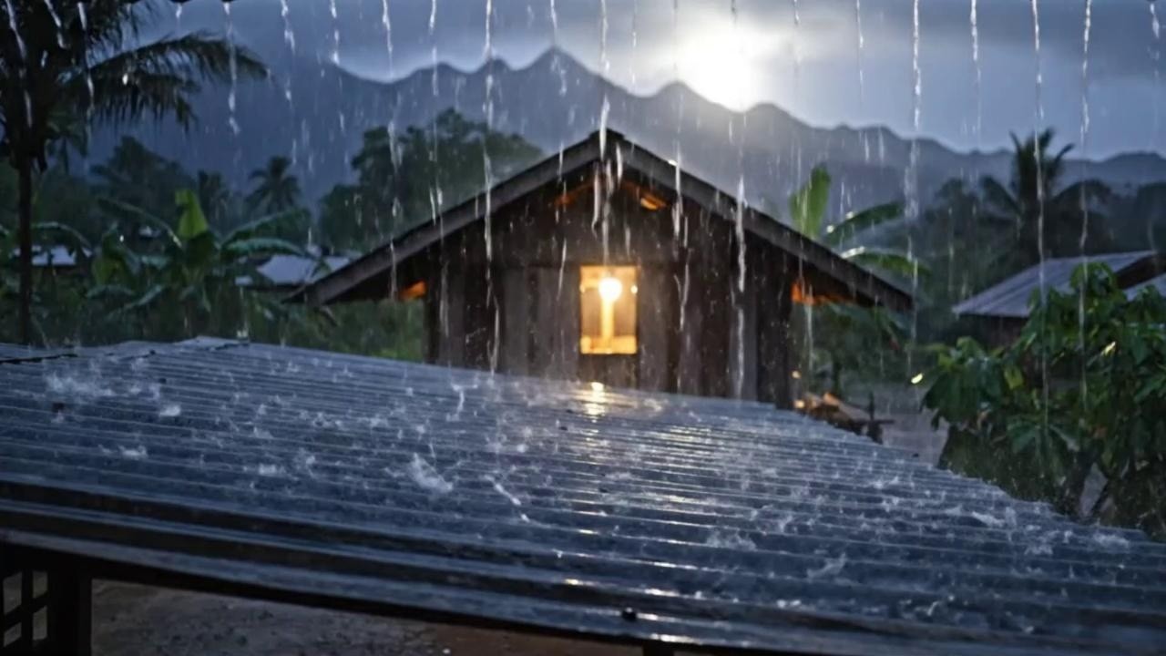 8 Hours of Rain Sounds 🌧️ Cozy Cabin Night Relaxation