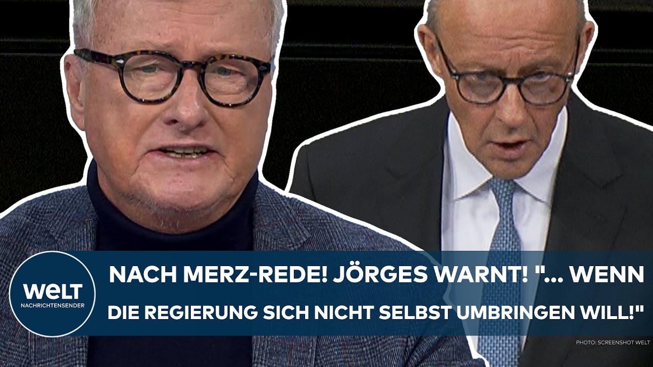 BUNDESTAG: Nach Merz-Rede! J&ouml;rges warnt! 