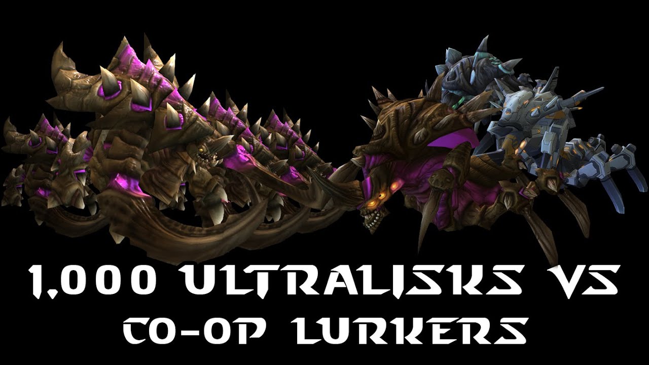 Starcraft 2 1000 Ultralisks VS Co-op LURKERS (Part 7 of the series)