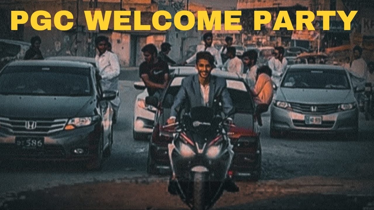 Welcome party 2k23 in PGC Chakwal 🔥| Drifting |ludi cars  etc | JAWAD AHMED VLOGS