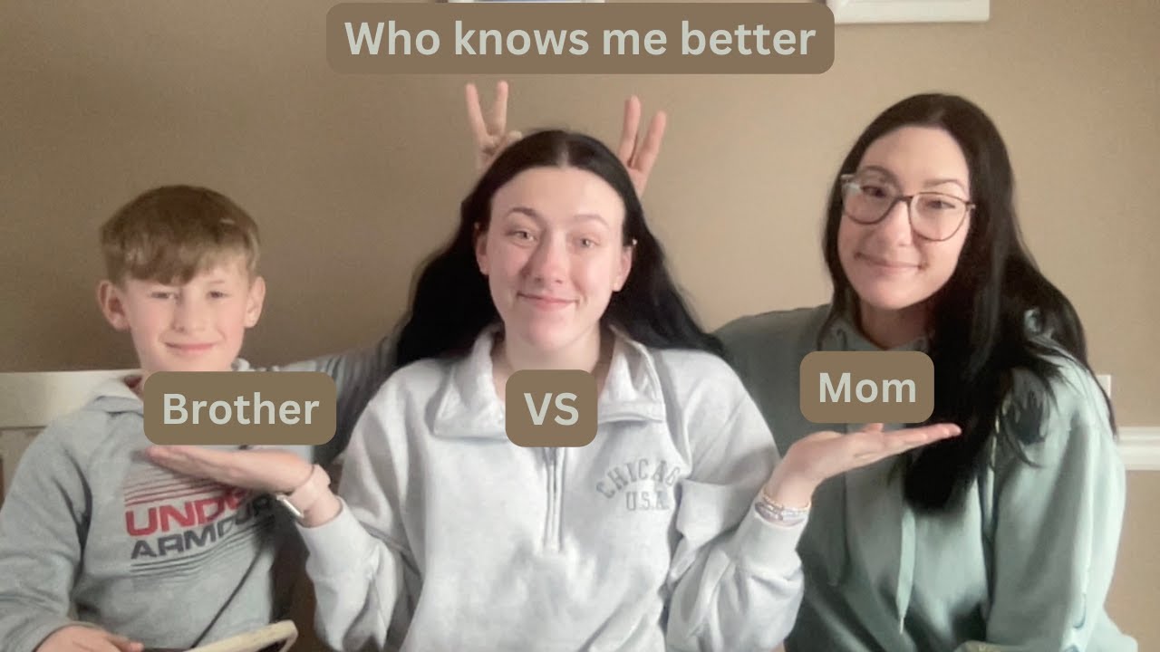 Who knows me better My Brother VS My Mom l Hayley's Life