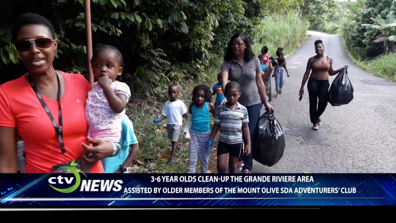 Mount Olive SDA Adventurers Club clean-up at Grande Riviere [St. Lucia]
