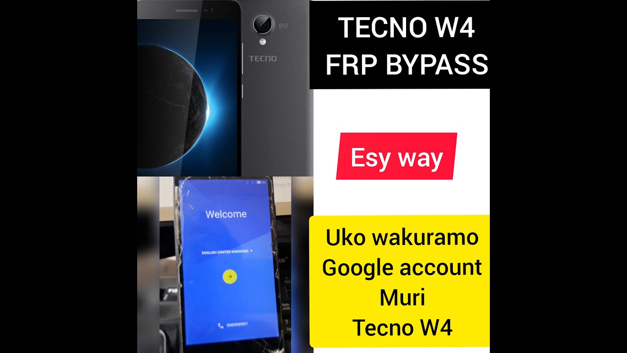 #MENYANIBI#WARUZIKO wabyikorera bidasabye imashini TECNO W4 FRP BYPASS  remove gmail in tecno w4