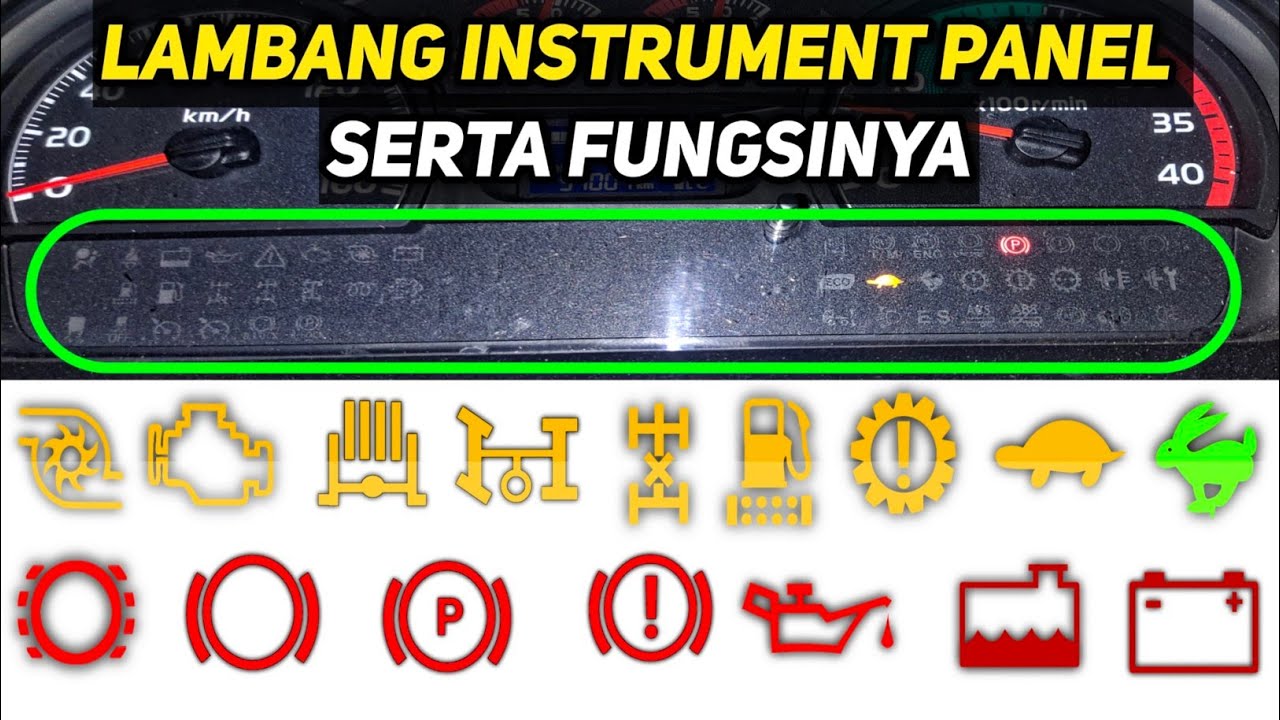 Fungsi Dari Lambang-Lambang Pada Instrument Panel Hino 500 fm 260 jd