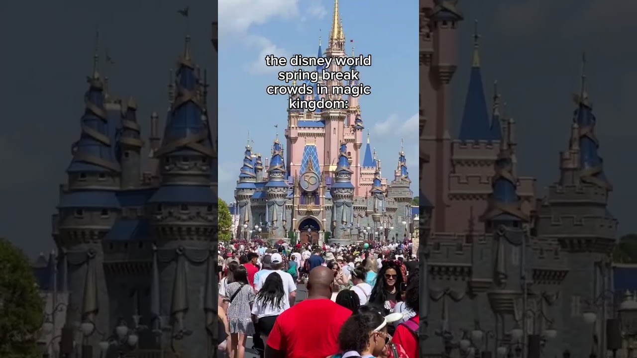 Disney Spring Break Crowds 😧
