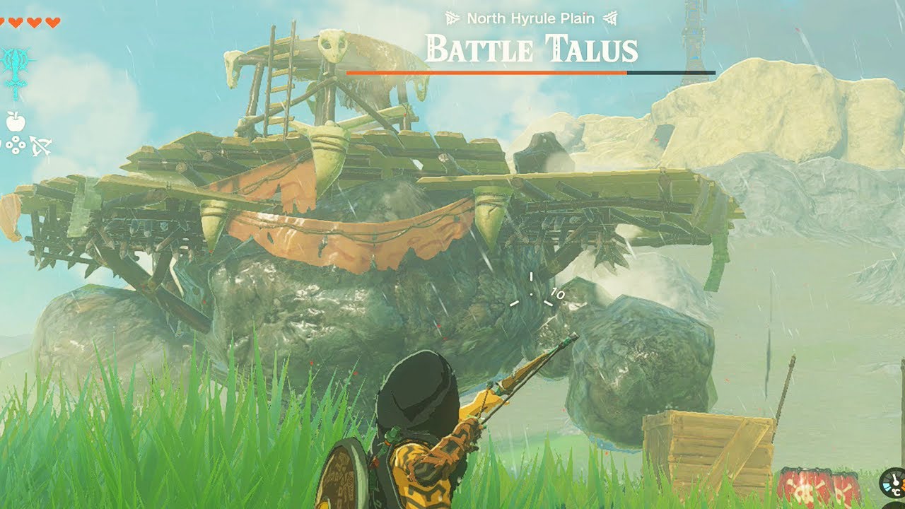 The Legend of Zelda Tears of the Kingdom - Battle Talus Boss Fight