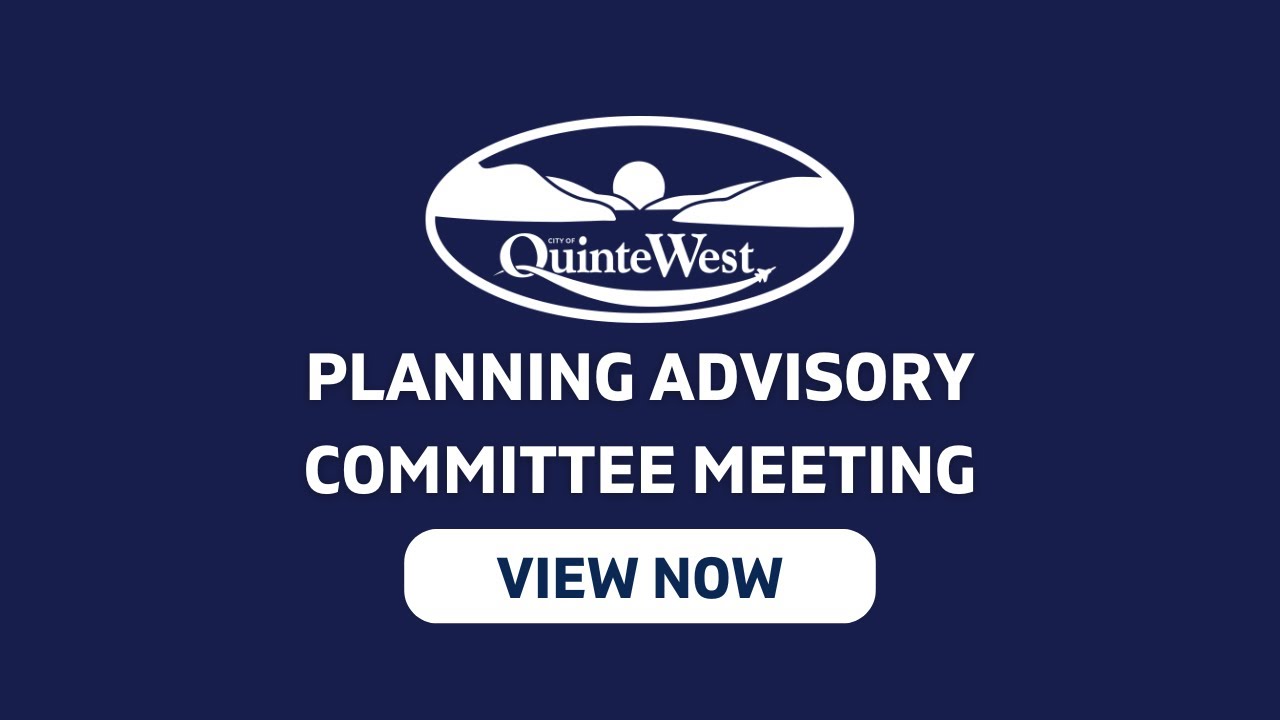 City of Quinte West - Planning Advisory Committee Meeting, December, 18th 2025