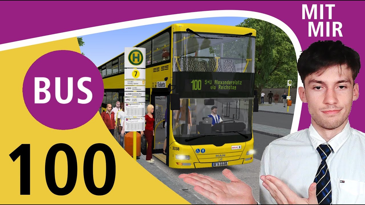 OMSI 2 - BVG Bus Linie 100 - MAN DL08 - Vom Zoo zum Alex - KAMERAPREMIERE + KOMMENTAR