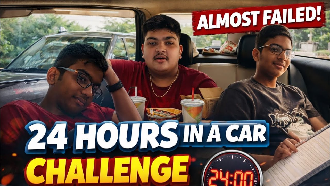 24 Ghante Car Mein 😱🔥 | Garmi Ne Kiya Bura Haal | 24 Hours Challenge punishment gone wrong 