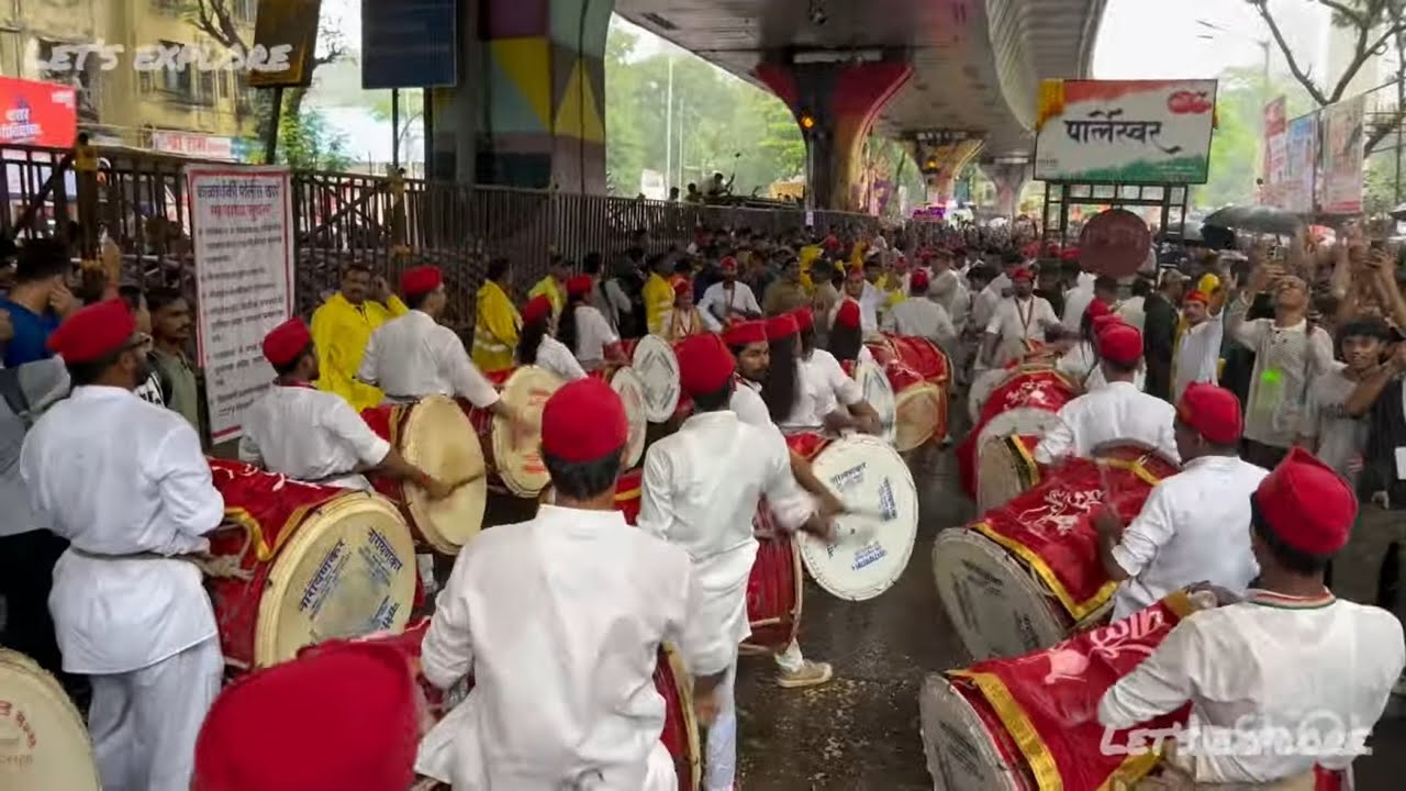 PARLESWAR DHOL TASHA PATHAK MUMBAI CHINCHPOKLI CH CHINTAMANI AAGAMAN SOHALA 2025  GANESH UTSAV 2025