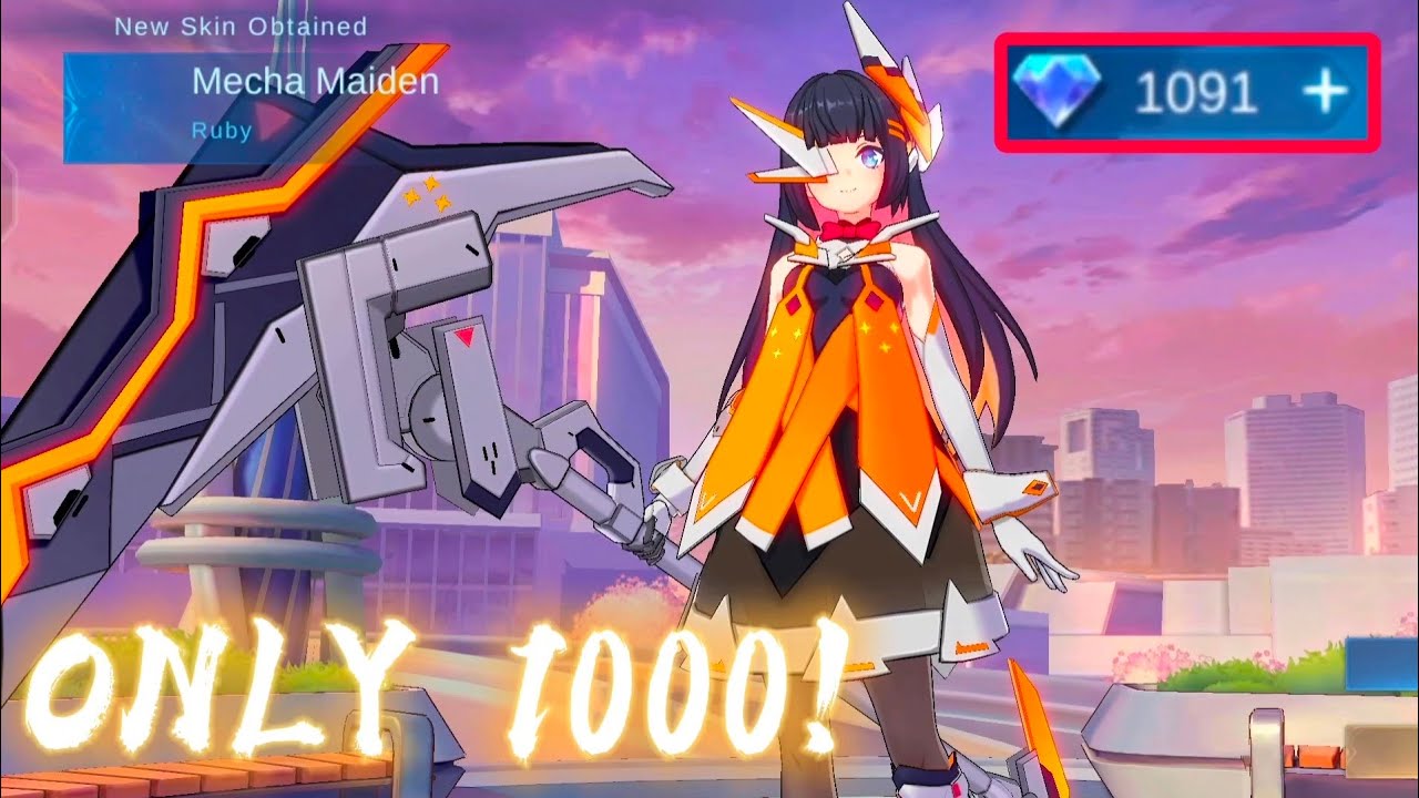ONLY 1K💎!! HOW MUCH IS RUBY ASPIRANTS SKIN? | RUBY MECHA MAIDEN | Aspirants Event MLBB Phase 2