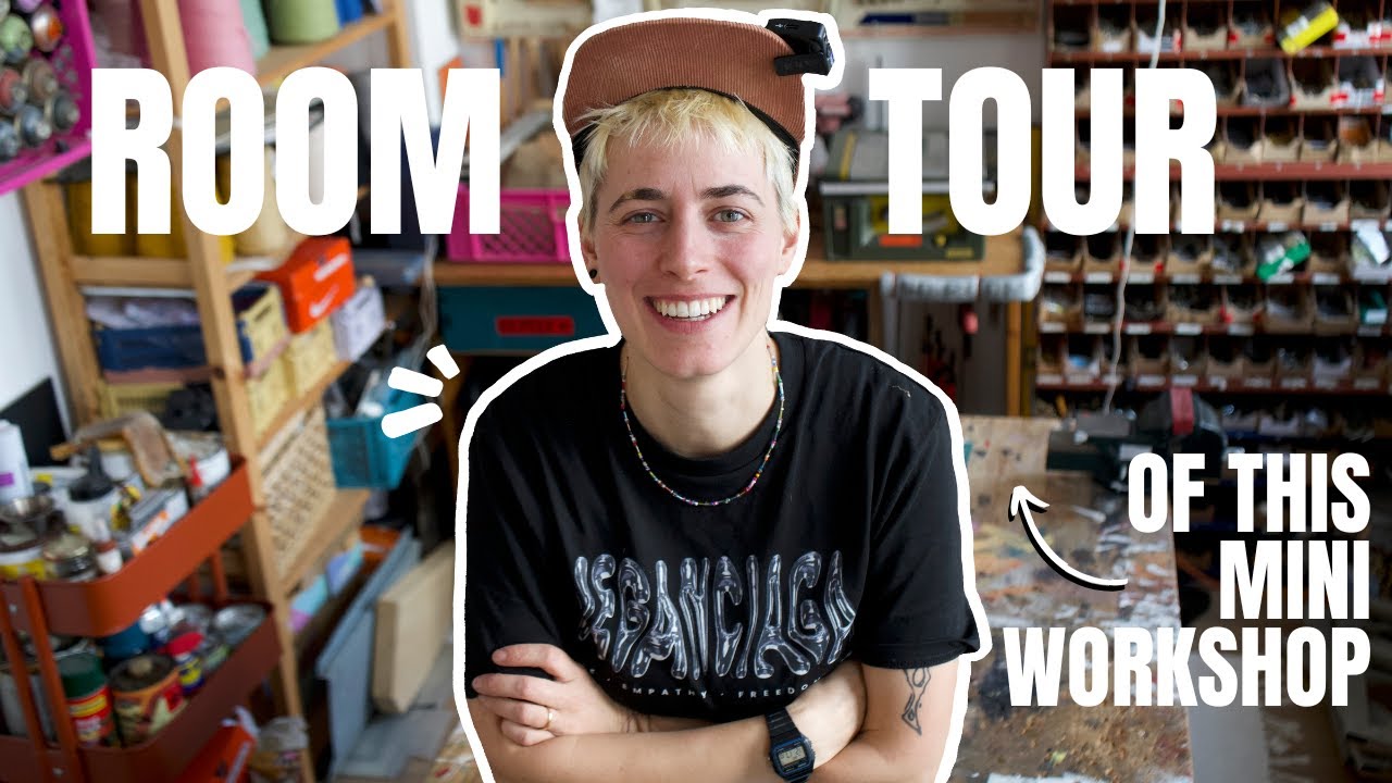 my tiny workshop room tour