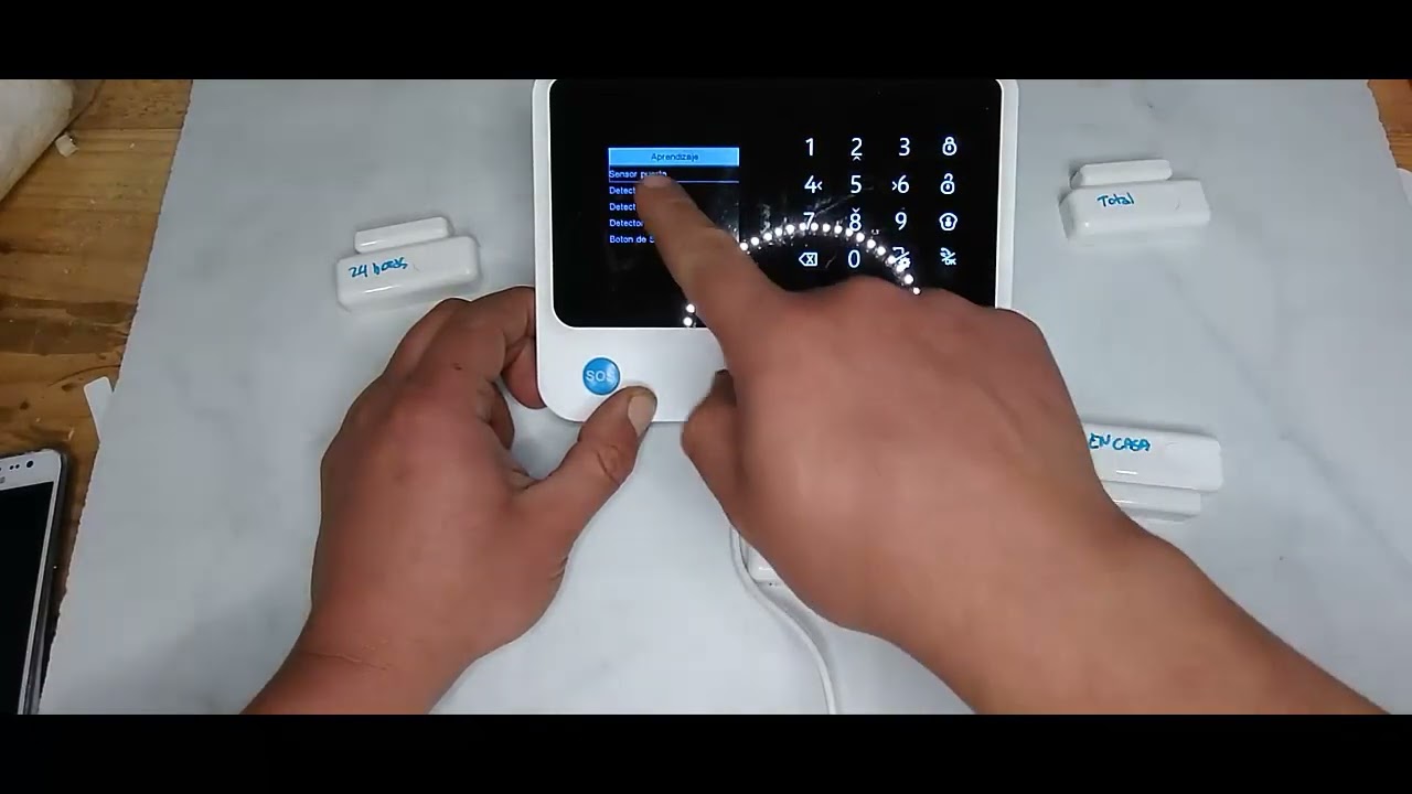 alarma g90 plus configuracion sensores magneticos