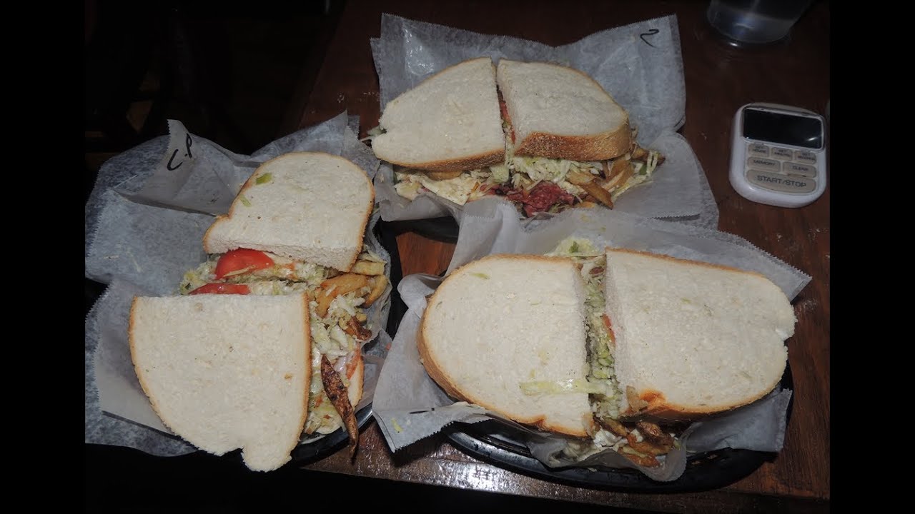 LUCKY'S SANDWICH CHALLENGE FROM MAN VS FOOD!!