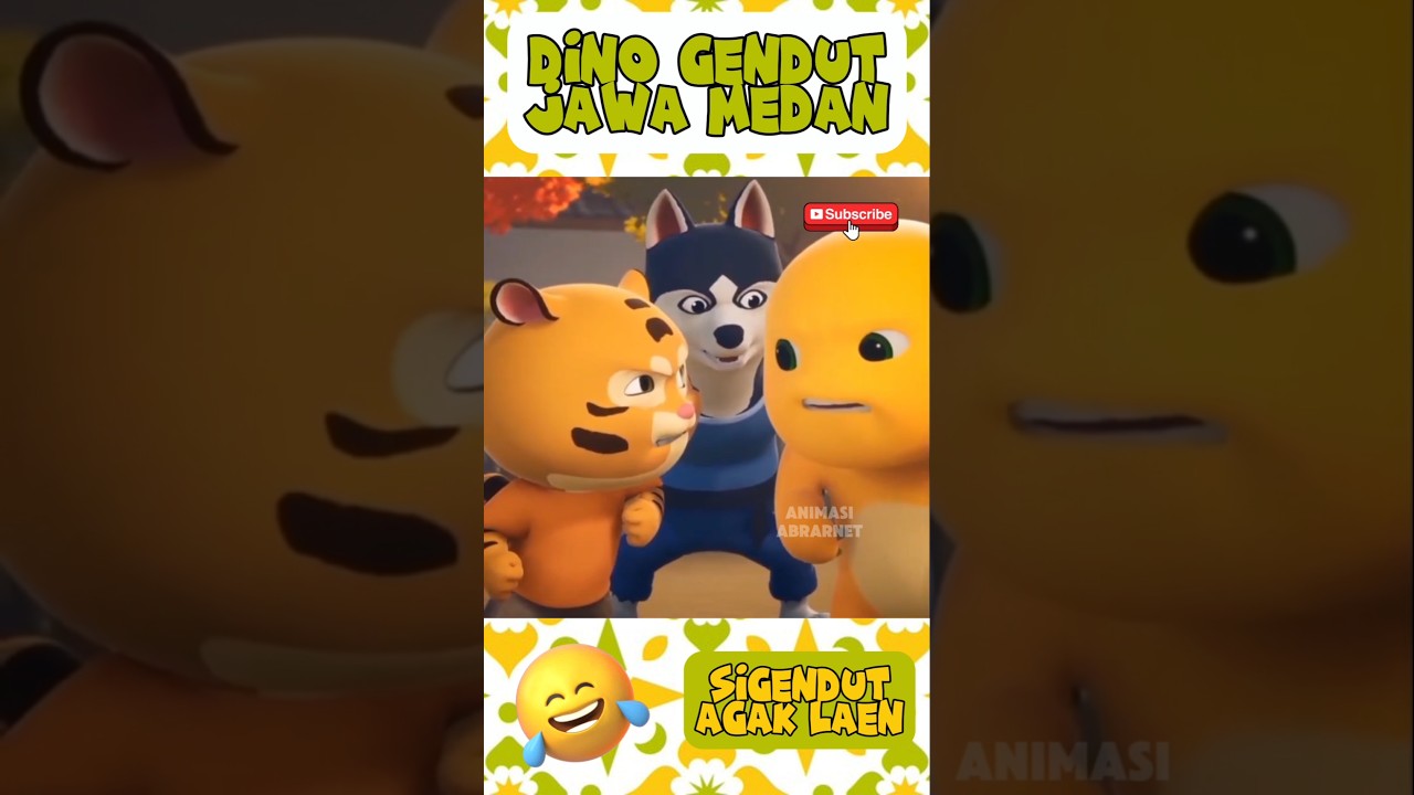 Sigendut lagi gelut ⁉️ dino kuning lucu bahasa jawa medan #dinokuning #nailong #shorts #dinosaur