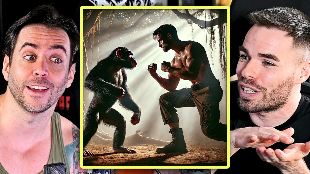 ¿QUIÉN GANARÍA UN HUMANO O UN CHIMPANCÉ? Biólogo y Jordi Wild hacen las batallas más locas