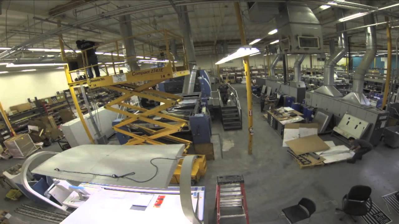 Time Lapse Install of the Massive KBA Rapida 205 Press at Primary Color