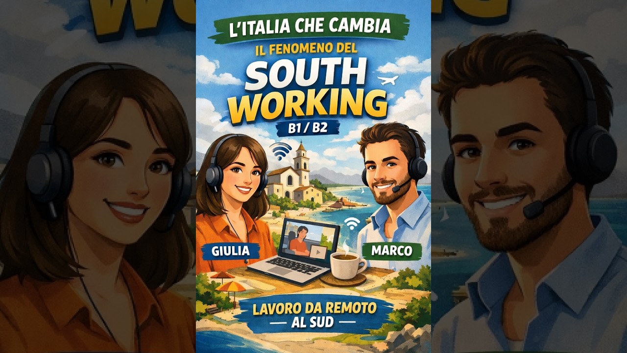 بودكاست الاستماع للإيطالية  | كيف تنتقل من الصمت الي الطلاقة | B1 - B2  - SOUTH WORKING