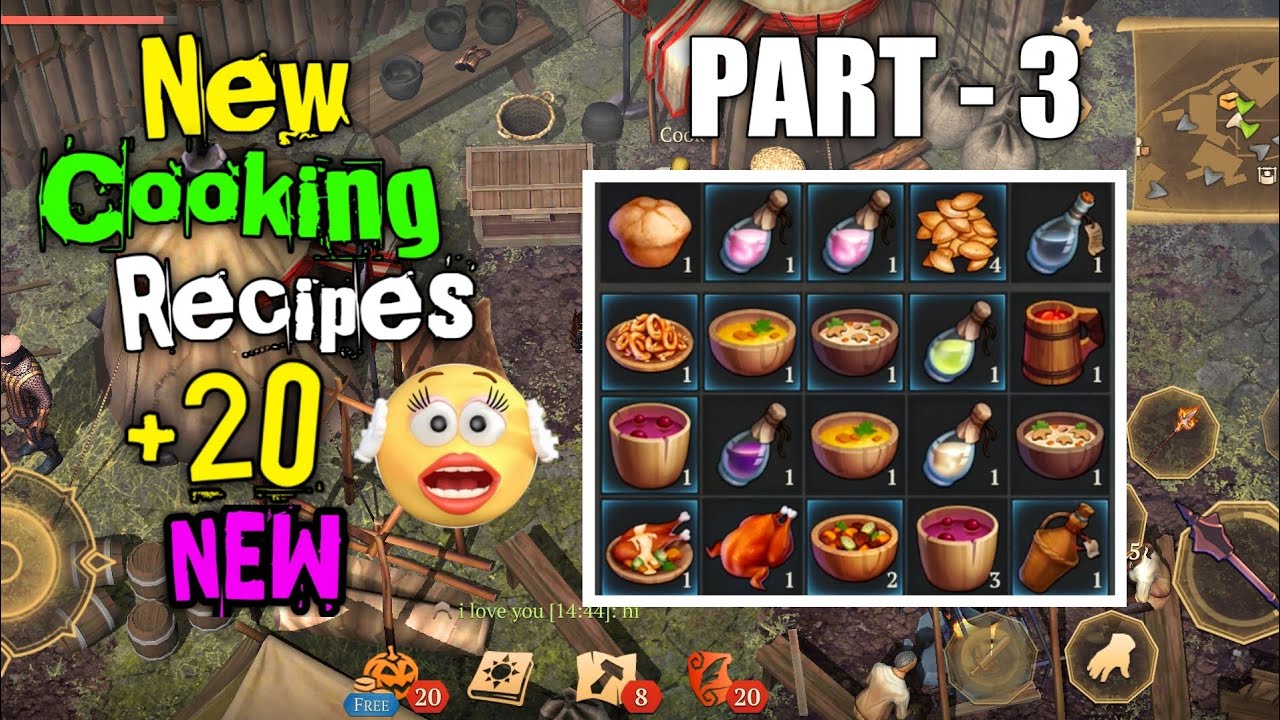 Cooking all Recipes Grim Soul || Cook || New Cooking 20 Recipes Grim Soul Survival :