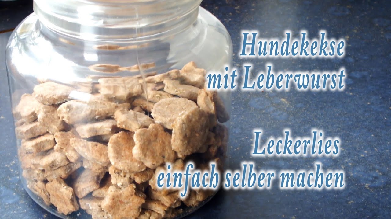 Hundekekse mit Leberwurst - Leckerlies einfach selber machen