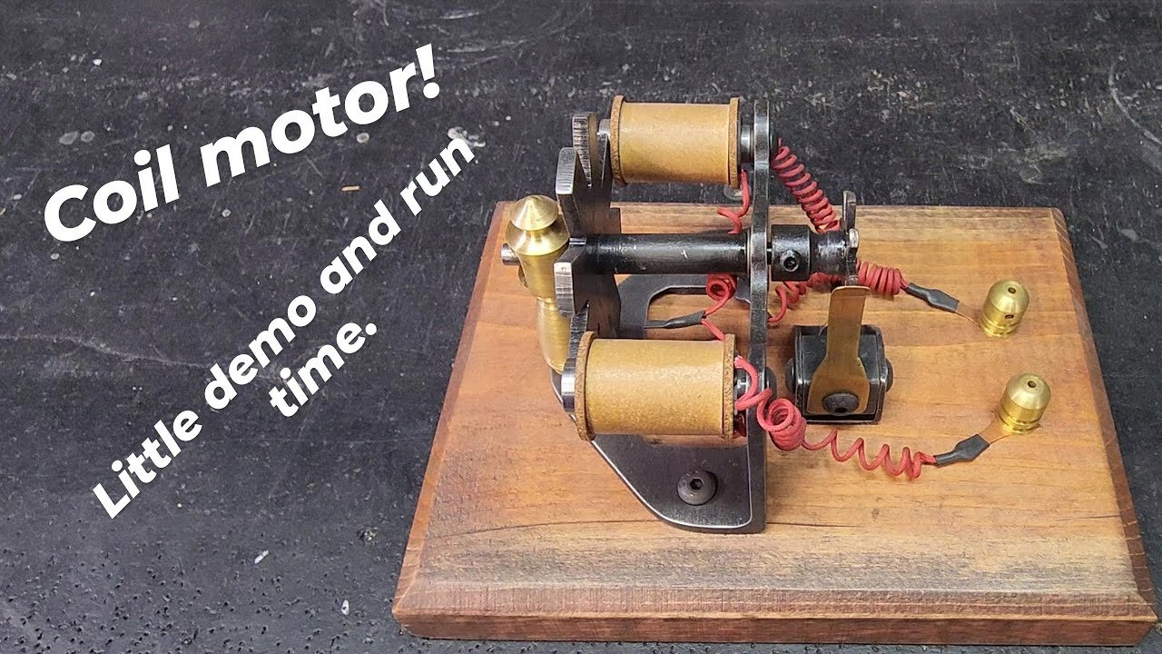 Hand made coil motor.
