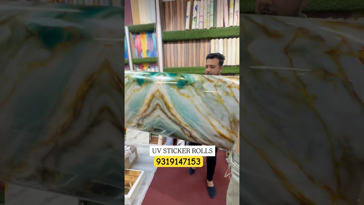 UV WALL STICKER SIZE 4ft/10ft ALL OVER INDIA SHIPPING #uvmarblesheet #selfadhesive #walldecor