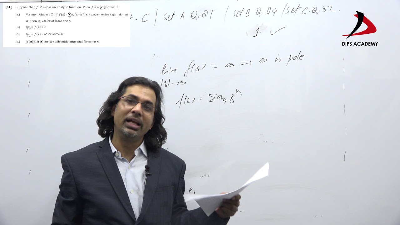 CSIR NET JUNE 2018 Math | Set-A, Part-C Question-81