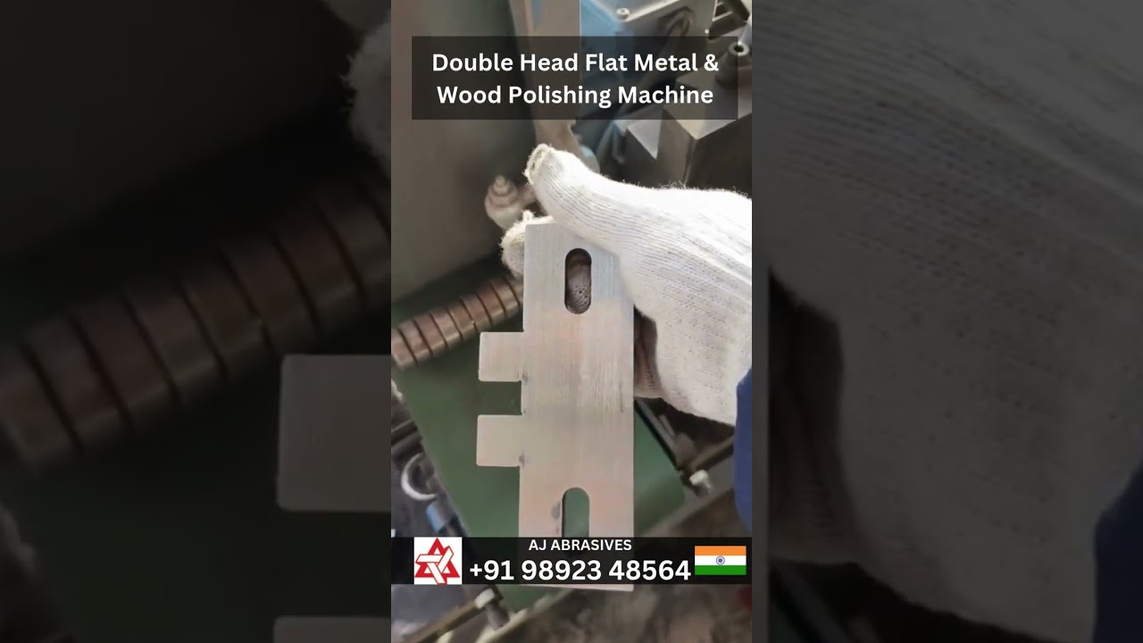 double head flat metal & wood polishing machine 