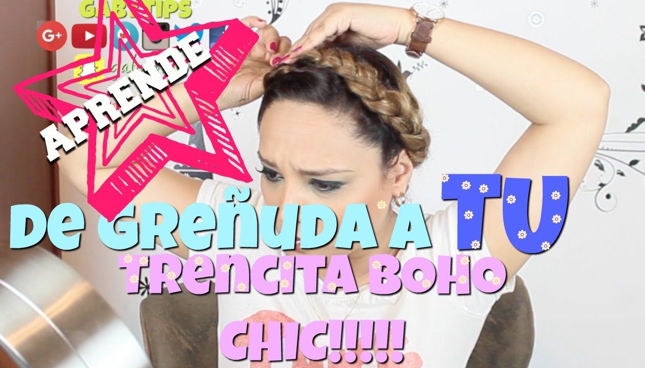 FACIL TRENZA BOHO... paso x paso- GabyTips