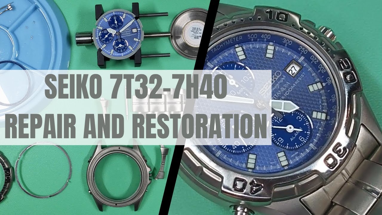 Vintage Seiko Titanium Quartz Chronograph Repair and Restoration