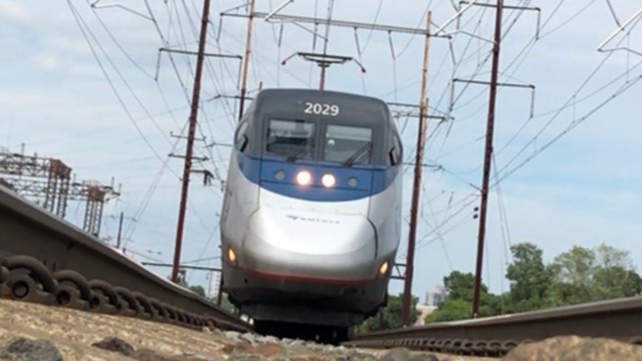 Amtrak Acela Runs Over Camera