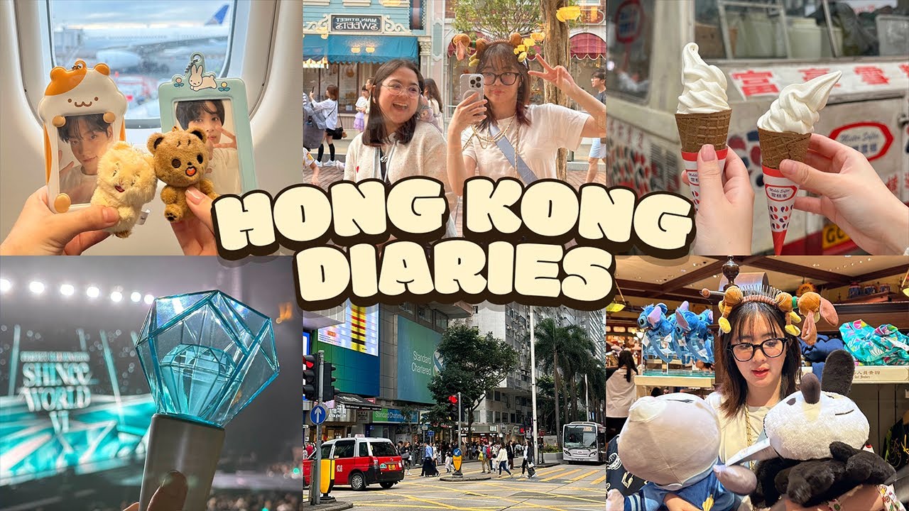 hong kong diaries 🇭🇰 · attending my first shinee concert! 💎 and losing my wallet at disneyland... 🤣