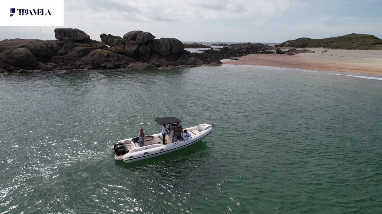 Bretagne Trebeurden ma croisière en mer avec Tria Vela