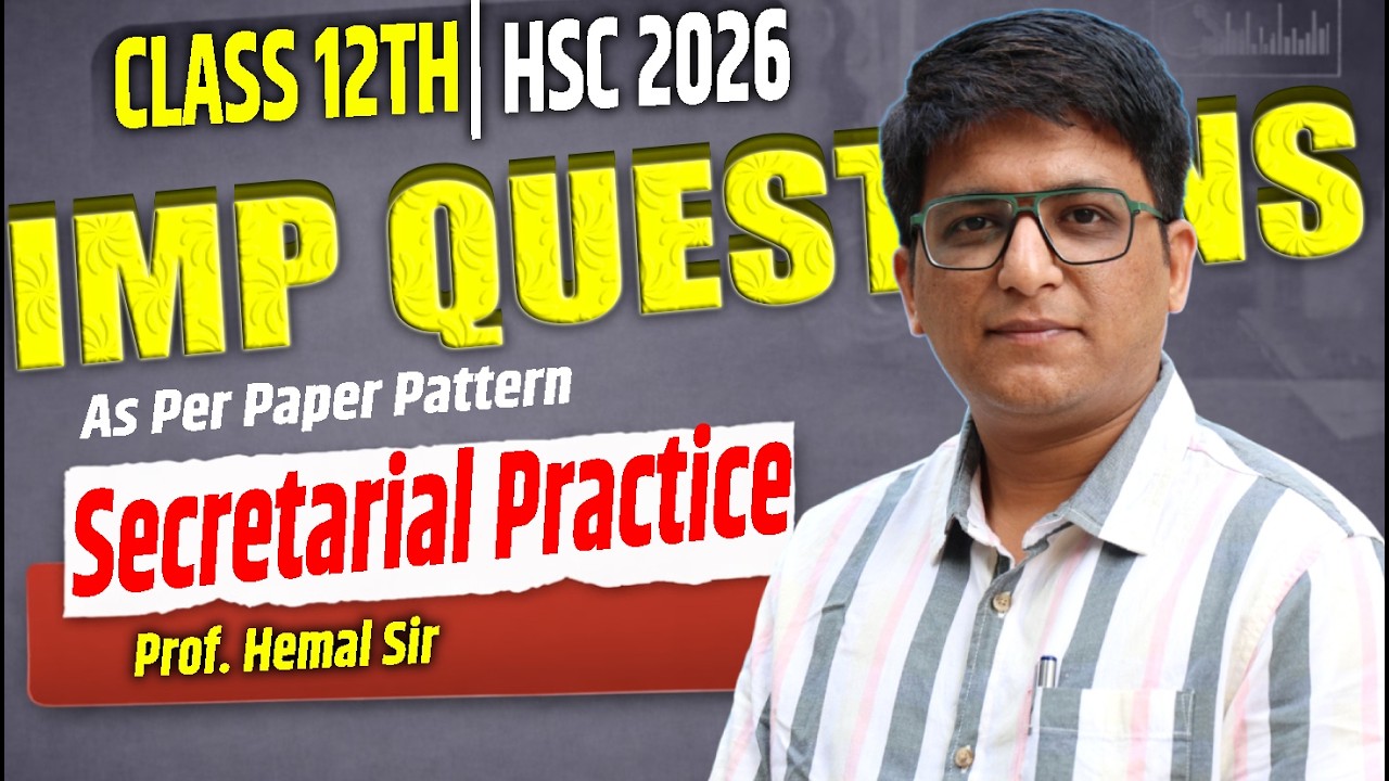 🔴Live SP || 12th SP || All Chapter Important Questions || HSC Board Exam 2026 | Ajay Sir
