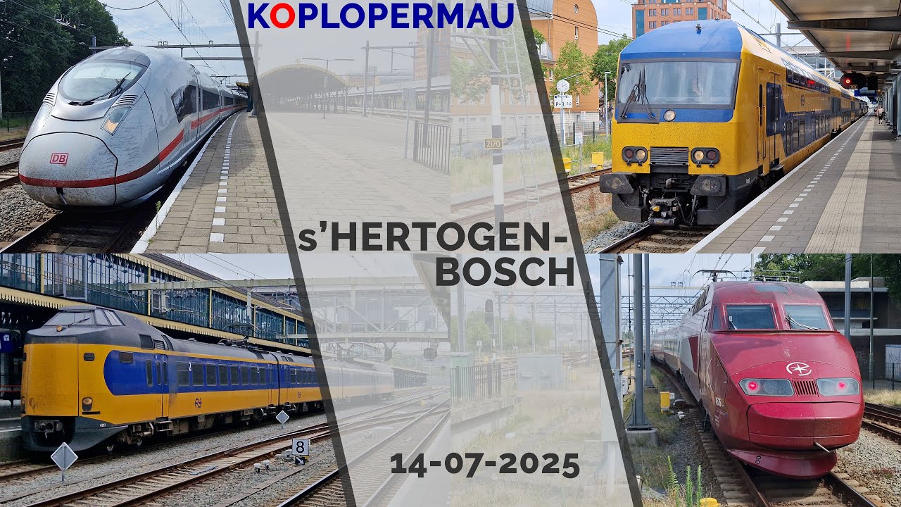 Treinen en Omledingen op station s'Hertogenbosch! - 14 juli 2025