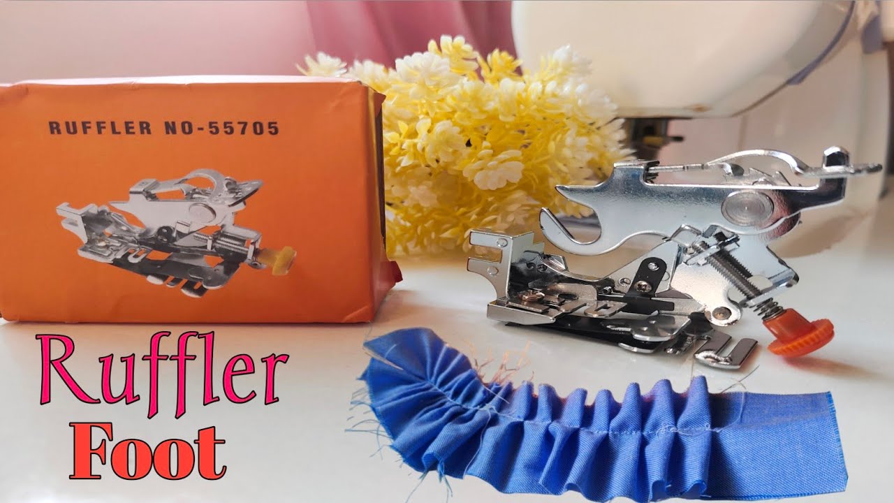 How To Use Ruffler Foot In Usha Janome Sewing machine | Frill Foot | Pleat Foot | Unboxing| Use